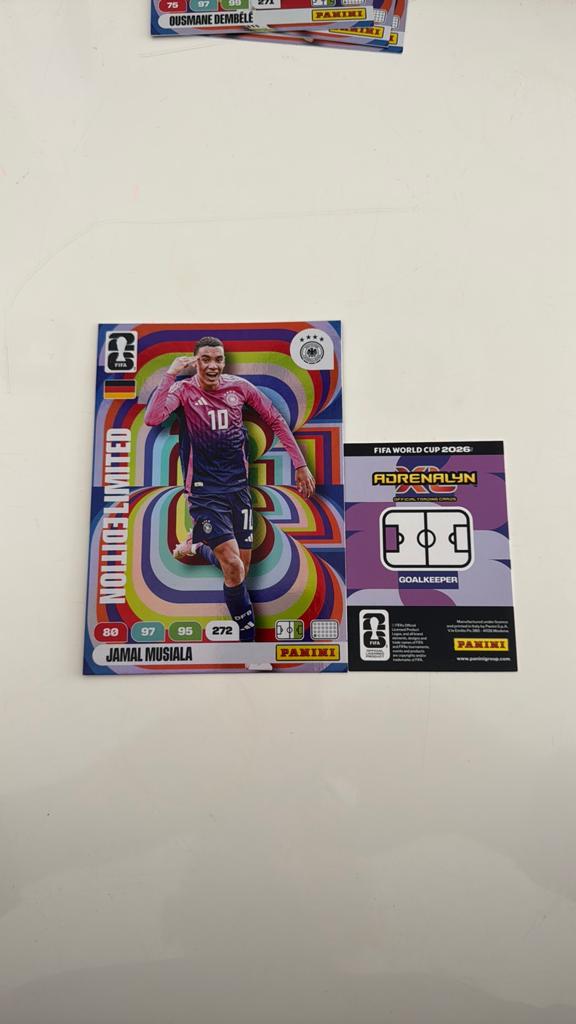 Panini Adrenalyn World Cup 2026 XXL Jamal Musiala, Ophalen of Verzenden, Nieuw, Plaatje