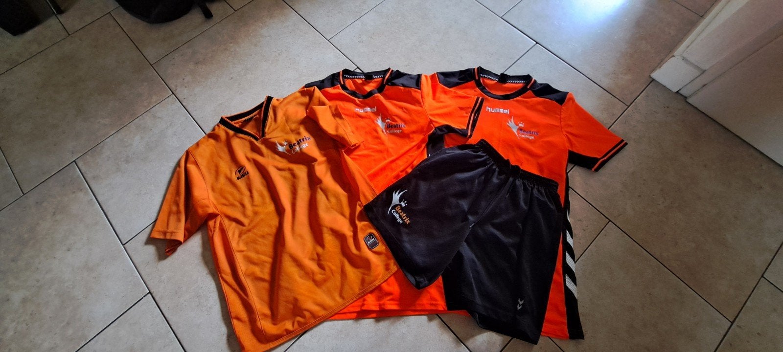 Beatrix College sportkleding, Kleding | Heren, Maat 48/50 (M), Oranje, Ophalen of Verzenden, Gedragen