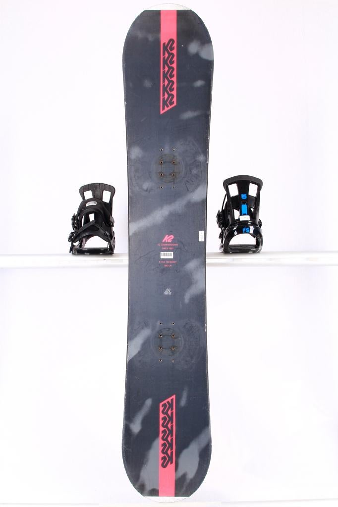 150 160 snowboard K2 EST. 87, p-tex topsheet, Black/red, Ophalen of Verzenden, Gebruikt, Board