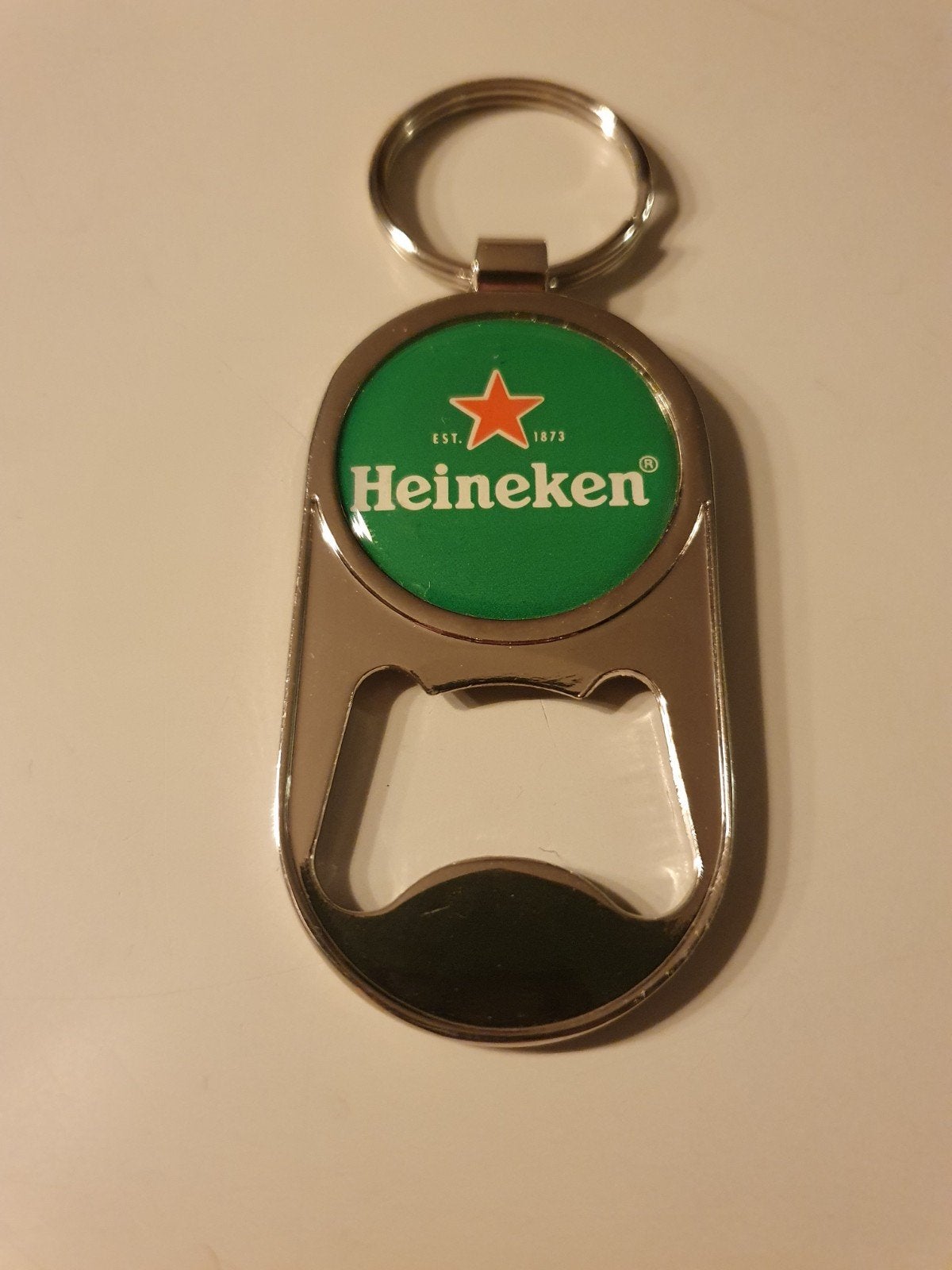 Sleutelhanger Heineken, andere kant Amsterdam, Verzamelen, Ophalen of Verzenden, Zo goed als nieuw, Heineken