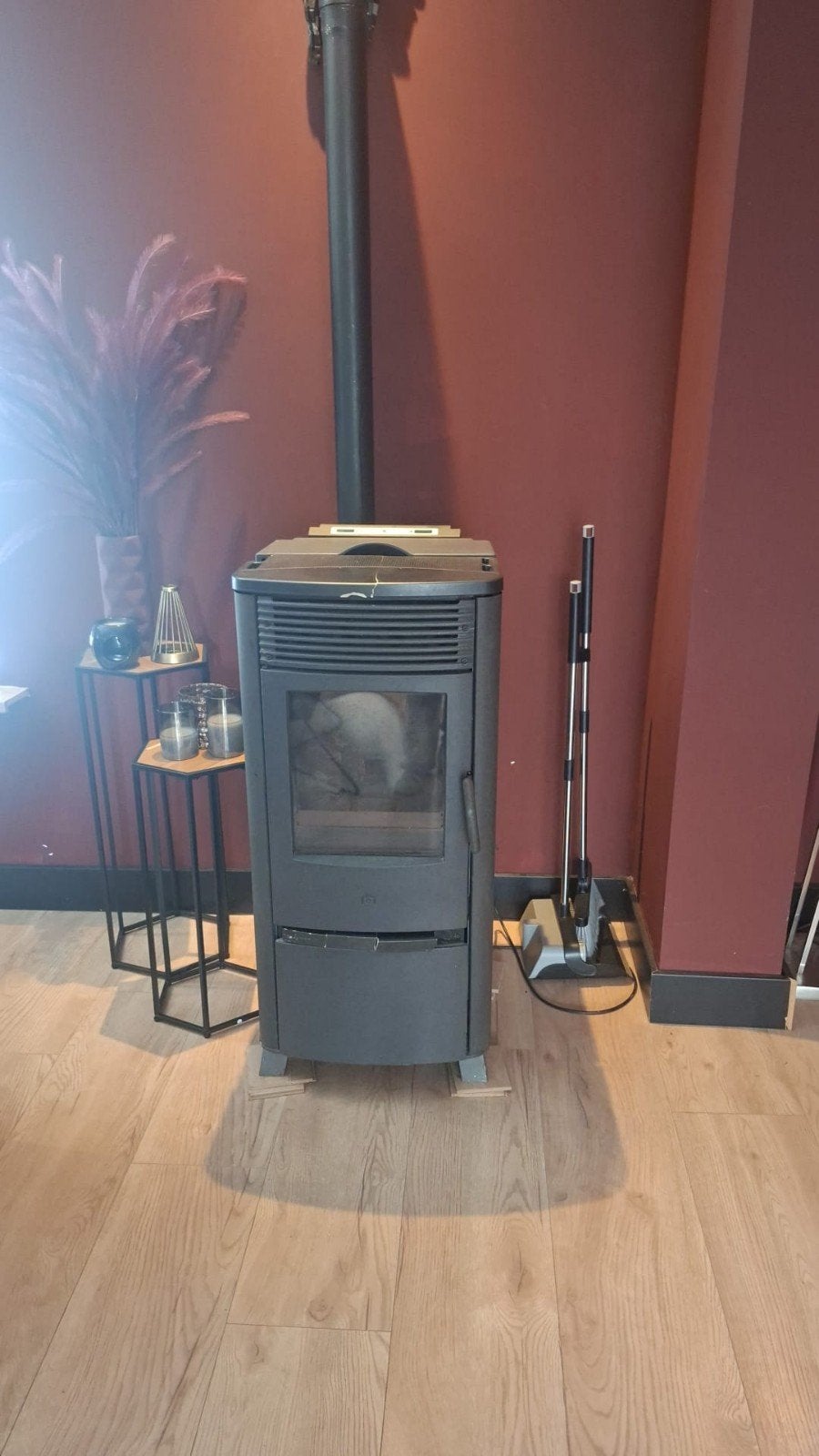 palletkachel edilkamin 8 kw, Gebruikt, Ophalen of Verzenden, Pelletkachel, Vrijstaand