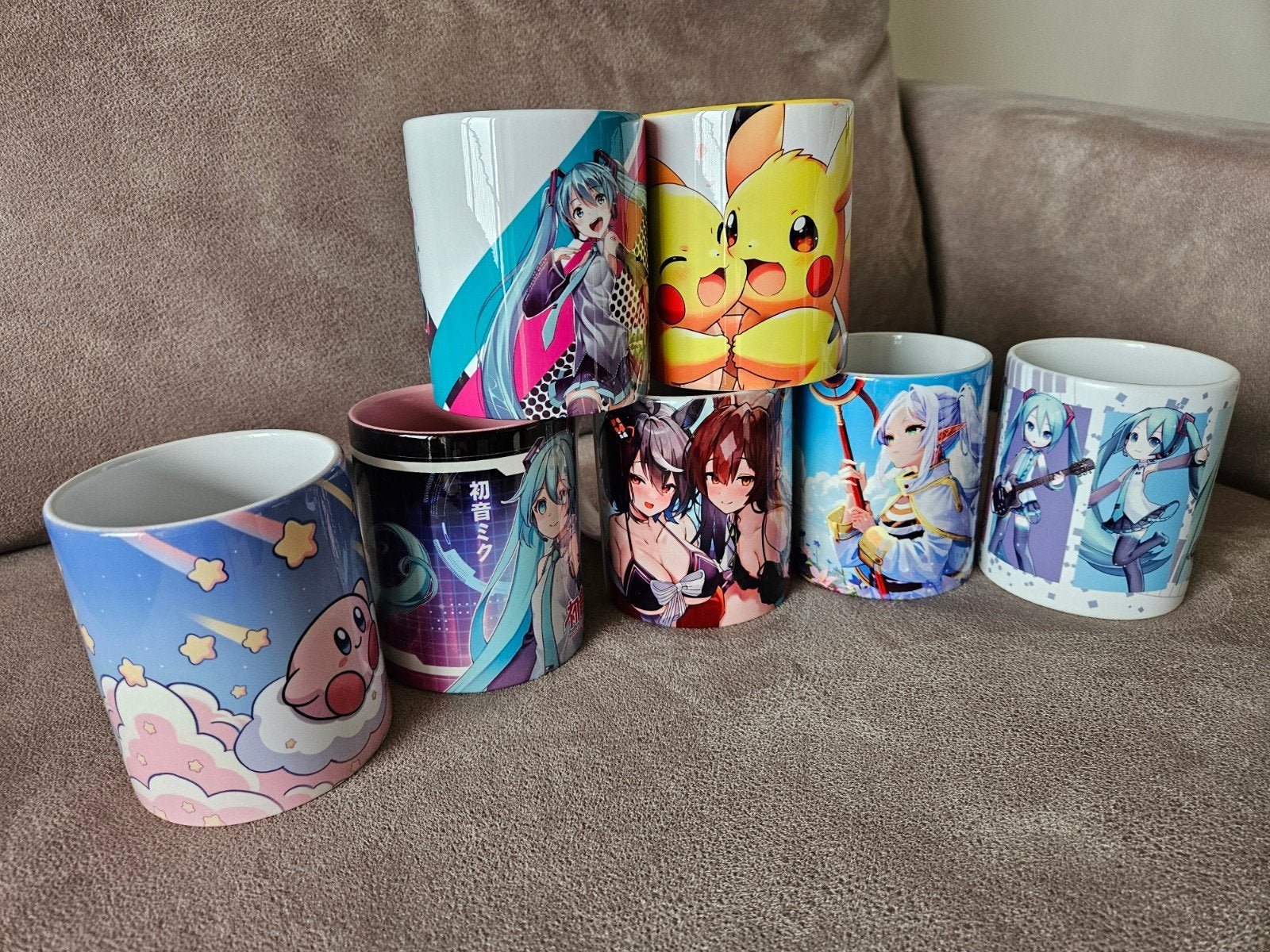 Anime & Manga Mokken - Diverse Karakters, Meerkleurig, Overige stijlen, Ophalen of Verzenden, Zo goed als nieuw