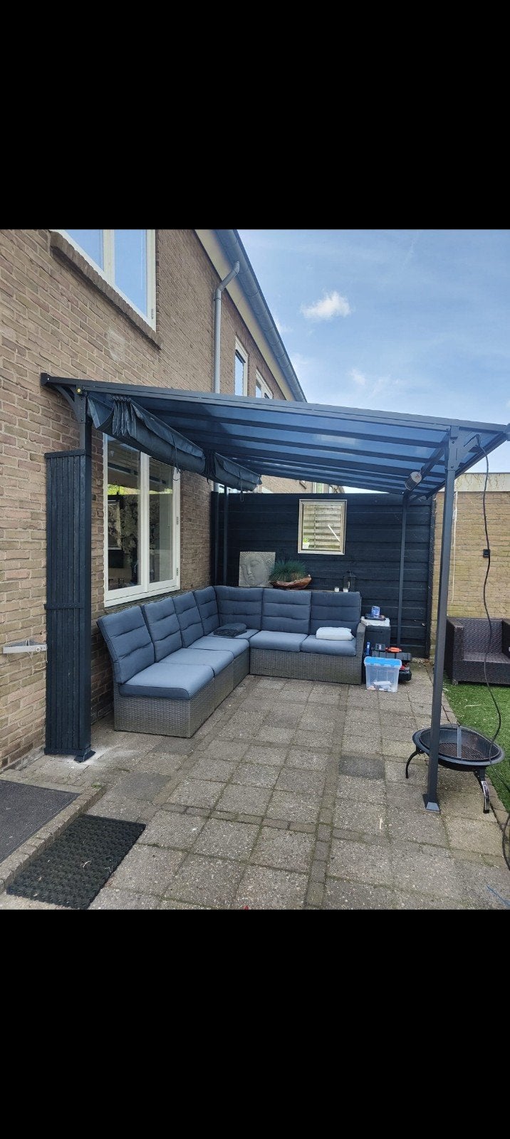 Modern Tuinpaviljoen met Uitschuifbaar Doek. Lagos van Gamma, Ophalen, Zo goed als nieuw, Tuinpaviljoen