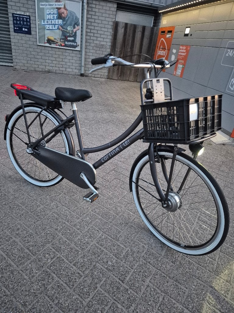 Cortina E-U4 Transport met Ecomo voorwielmotor., Fietsen en Brommers, Elektrische fietsen, Ophalen, Zo goed als nieuw, 47 tot 51 cm