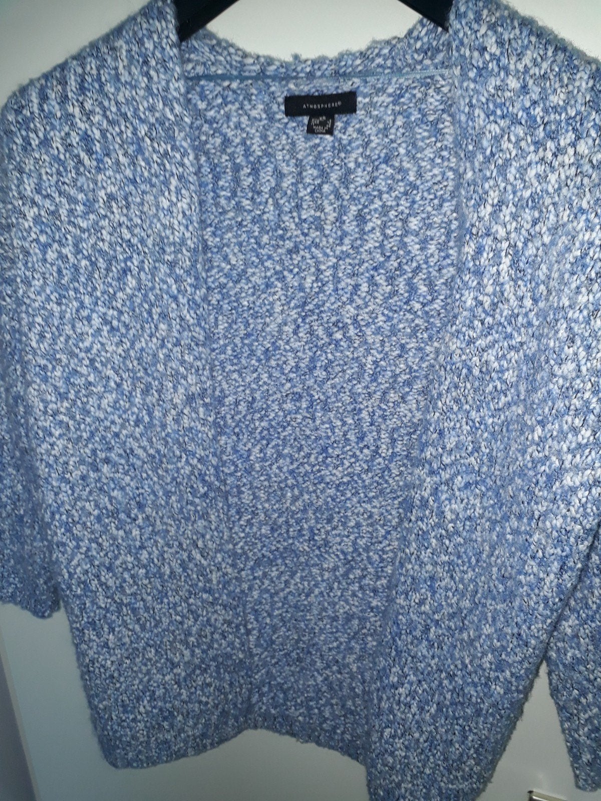 Atmosphere blauw/wit gebreid vest, maat XS, Kleding | Dames, Atmosphere, Blauw, Ophalen of Verzenden, Zo goed als nieuw