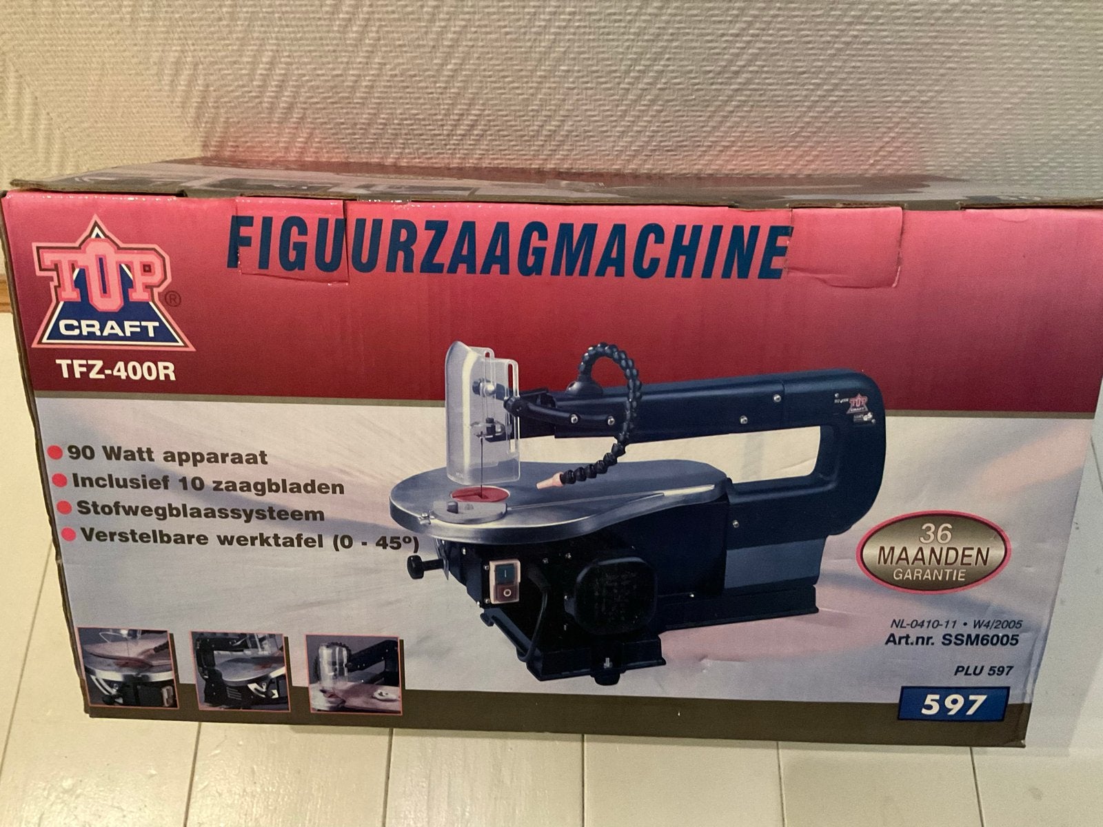 Nieuwe Top Craft Figuurzaagmachine TFZ-400R - 90W, Ophalen, Nieuw, 30 tot 70 mm, Figuurzaag