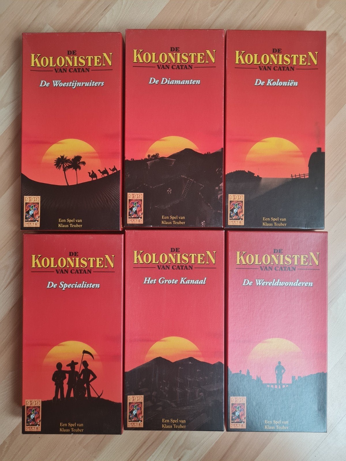 6 scenario's voor De Zeevaarders Kolonisten van Catan HOUT, Hobby en Vrije tijd, Drie of vier spelers, Ophalen of Verzenden, Zo goed als nieuw