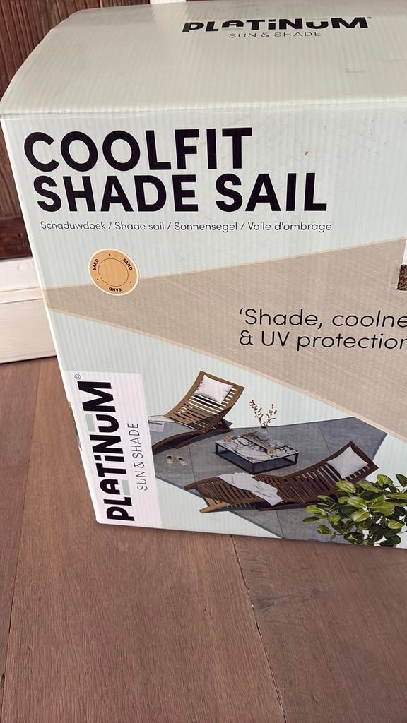 Platinum sun en shade schaduwdoek, triangel 360*360*360, Ophalen of Verzenden, Nieuw