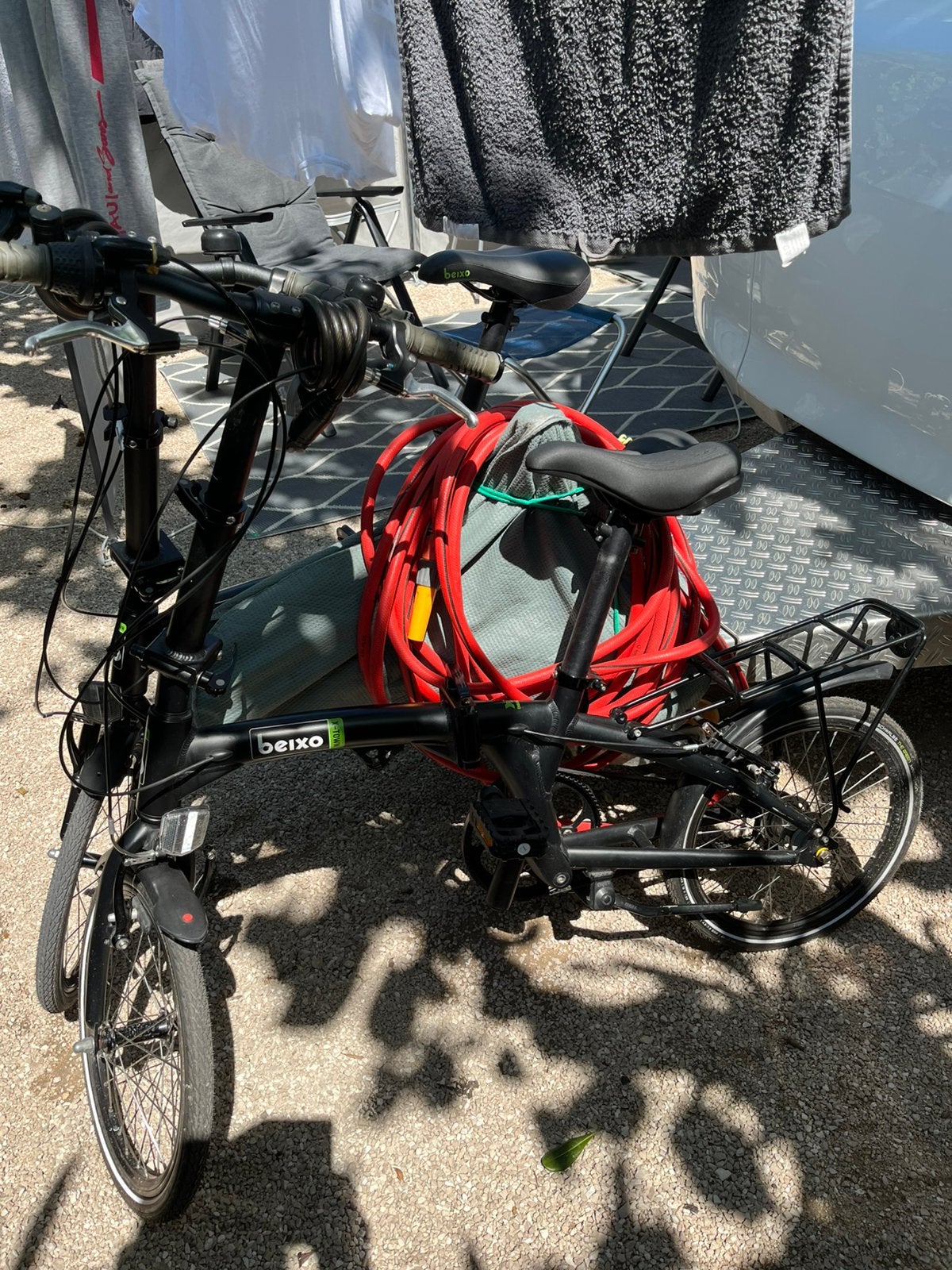 2x Beixo vouwfietsen crostown als nieuw mat zwart, Fietsen en Brommers, Fietsen | Vouwfietsen, Ophalen, Gebruikt, 16 tot 18 inch