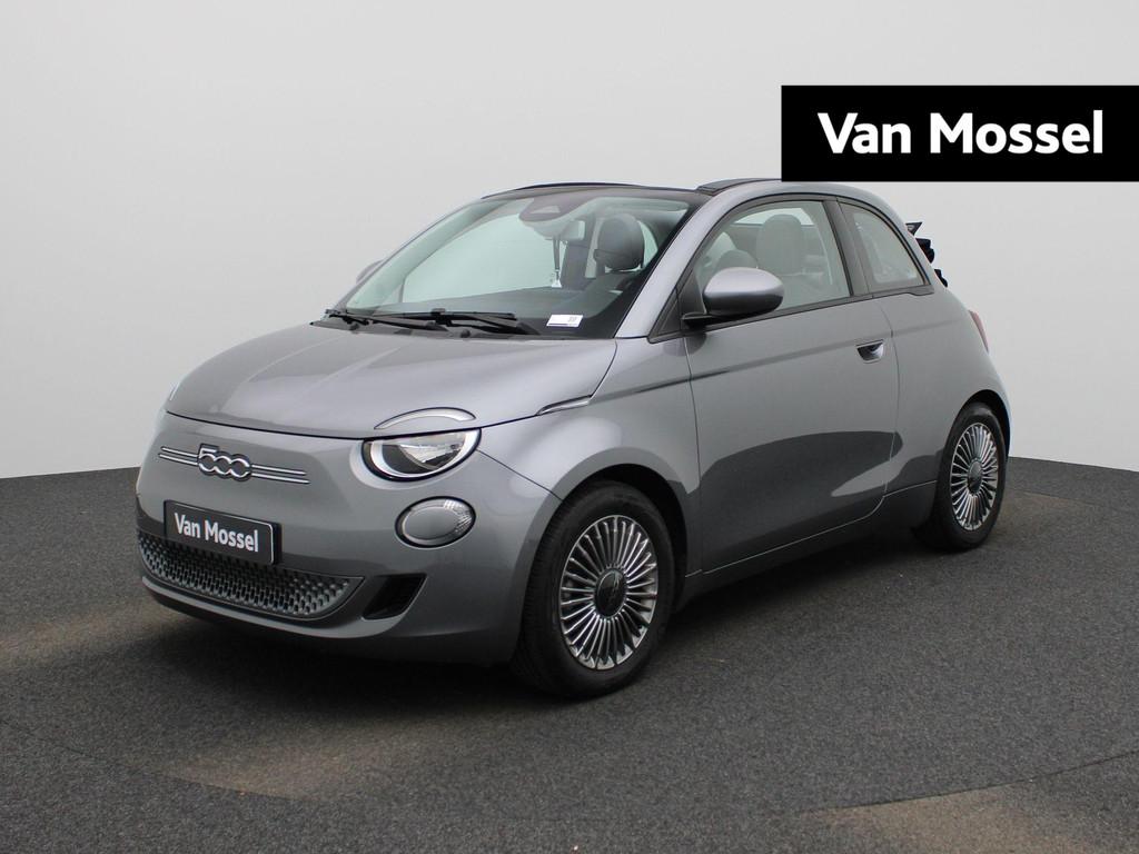 Fiat 500C 500e 42 kWh Icon AUTOMAAT | NAVIGATIE | LMV | PDC, Auto's, 12 maanden, Stof, Gebruikt, 118 pk
