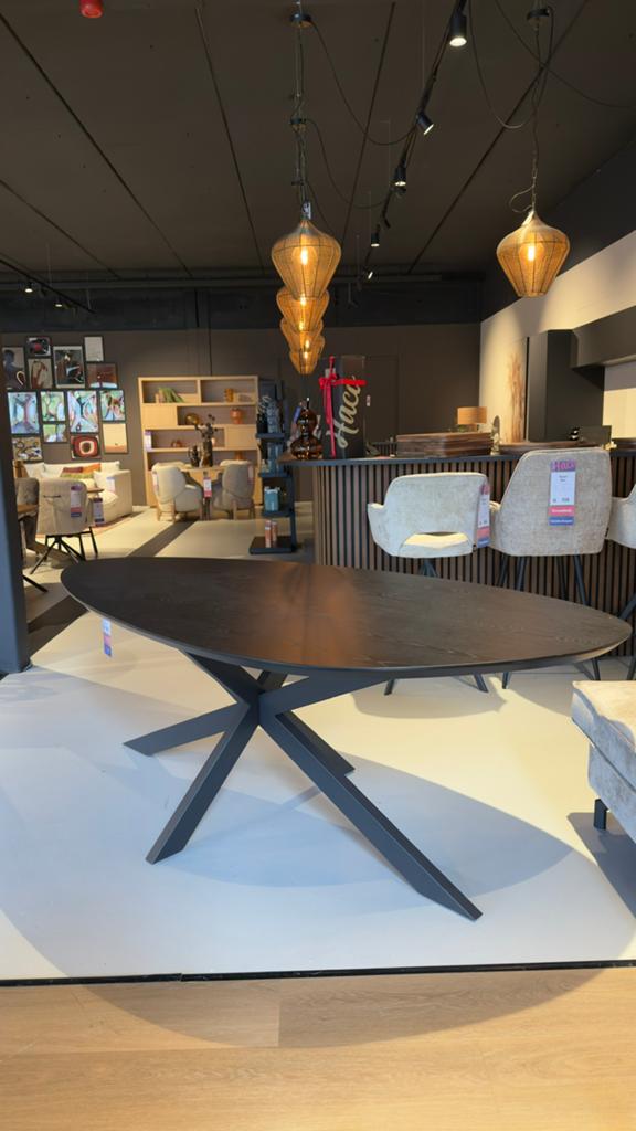 Showroom Eetkamertafel Bradley organisch, Ophalen, 50 tot 100 cm, Rechthoekig, Nieuw