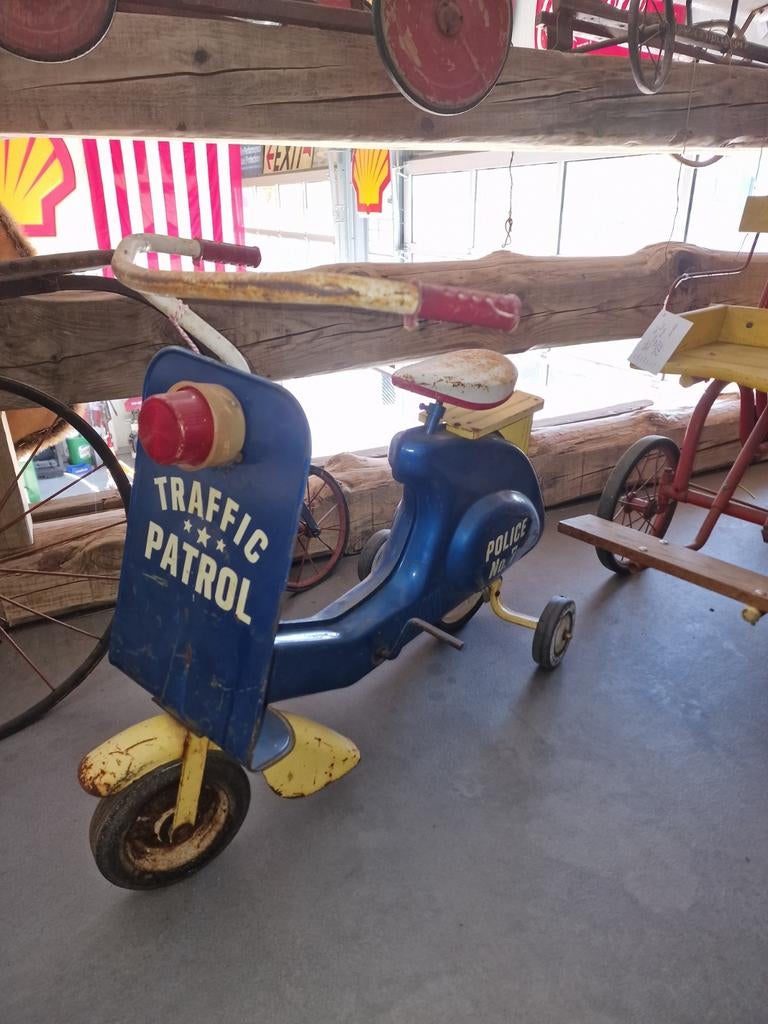 Metalen garton sonda traffic patrol scooter 1965, Ophalen