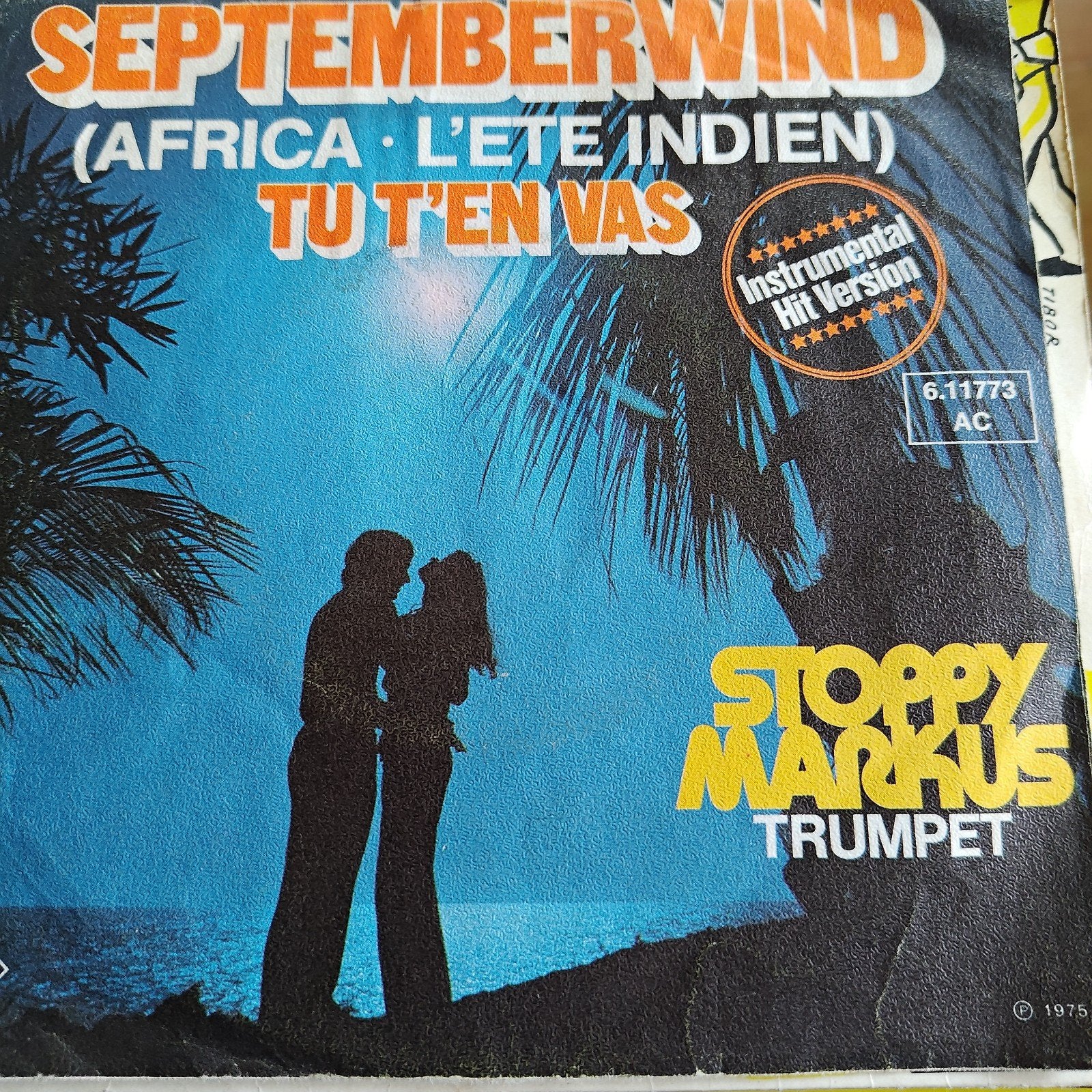 Stoppy Markus - Septemberwind (Instrumental Hit Version), Gebruikt, Originele persing, 7 inch, Ophalen of Verzenden