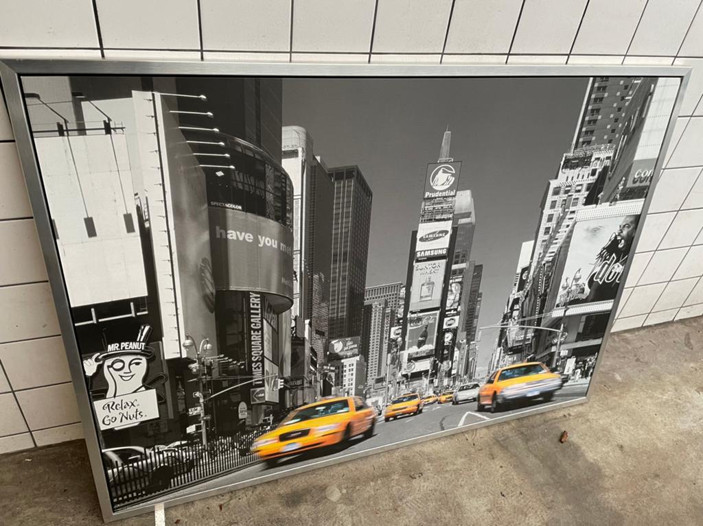 Mooie grote poster van Ikea 140 x 100 cm in aluminium lijst, Huis en Inrichting, Woonaccessoires | Schilderijen, Tekeningen en Foto's