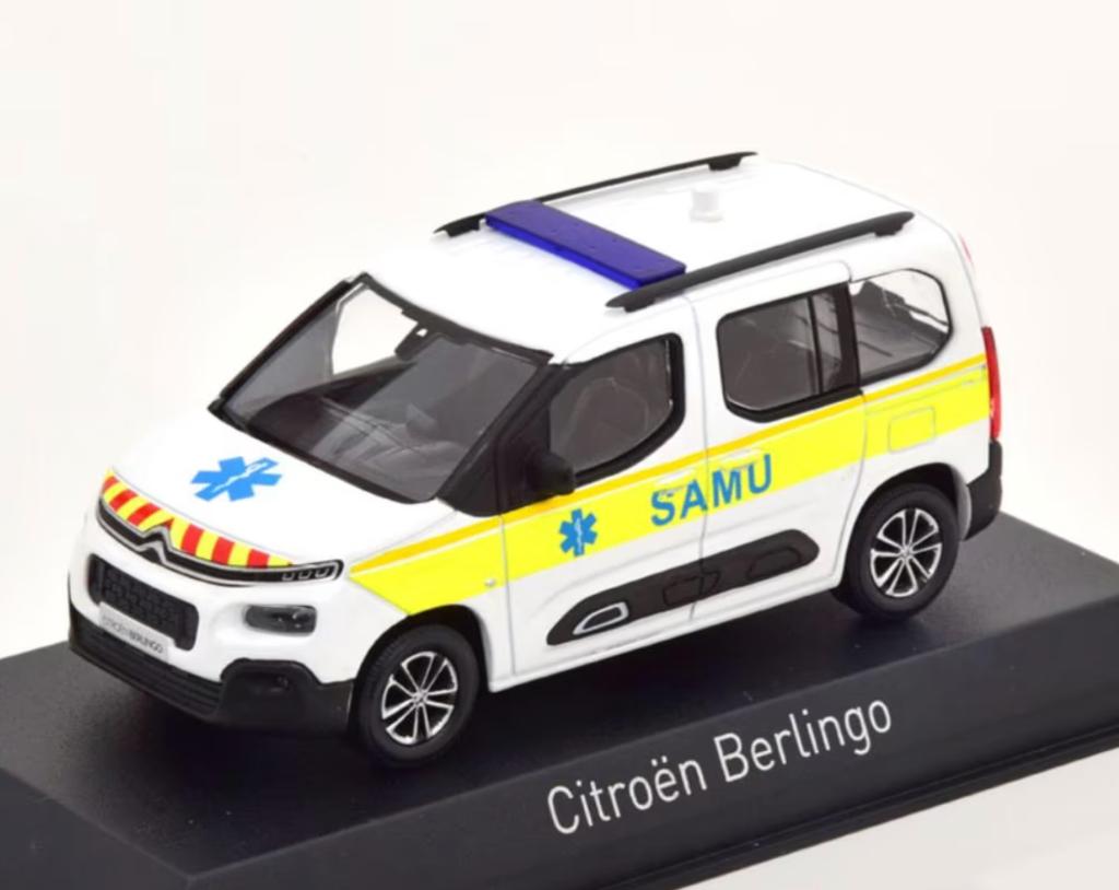 Citroen Berlingo 2020 SAMU schaal 1/43 Norev ref: 155769, Verzenden, Nieuw, Auto, Norev