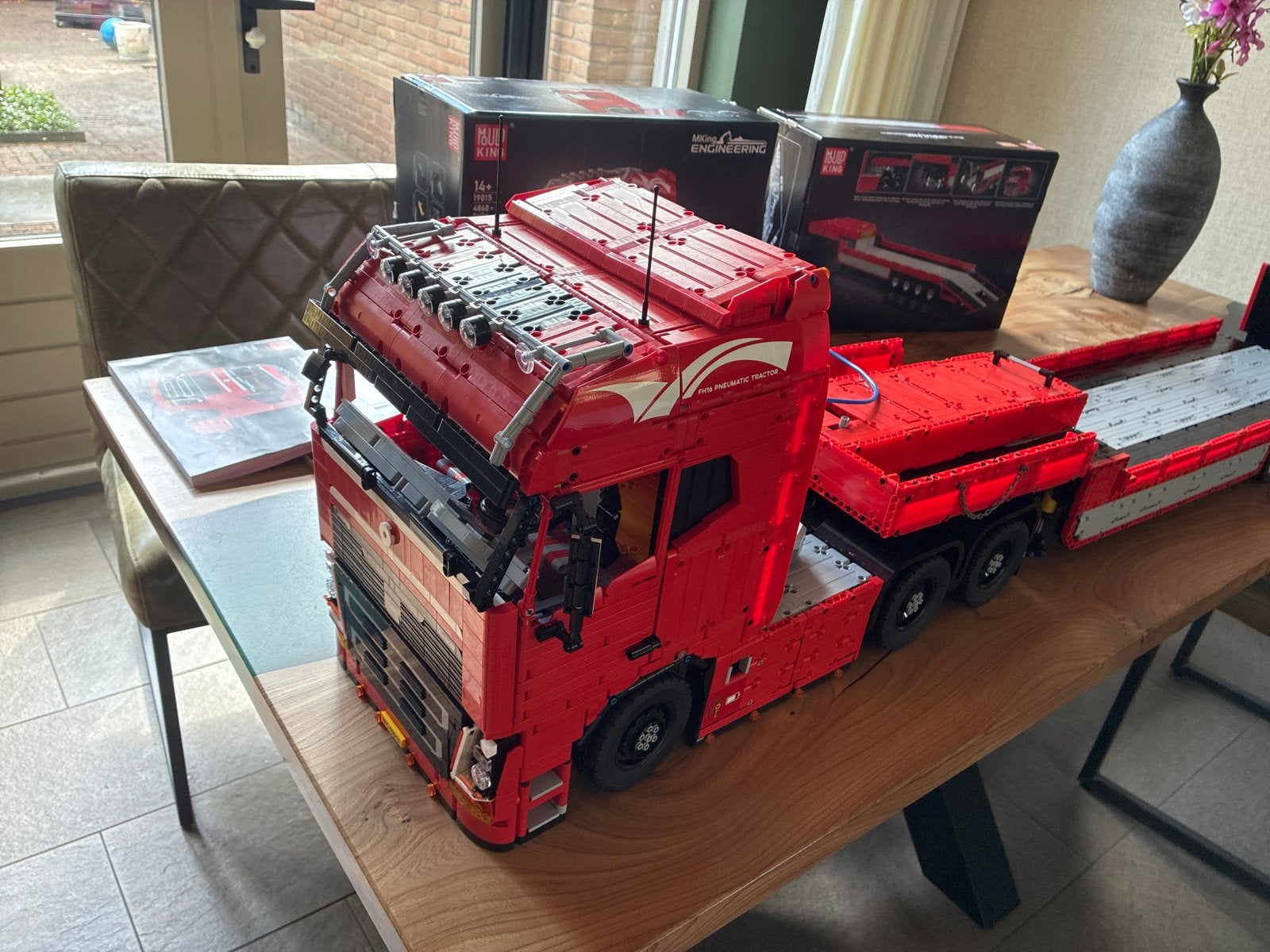 Mould King 19015 19015T Tractor & Trailer, Ophalen, Zo goed als nieuw, Overige merken