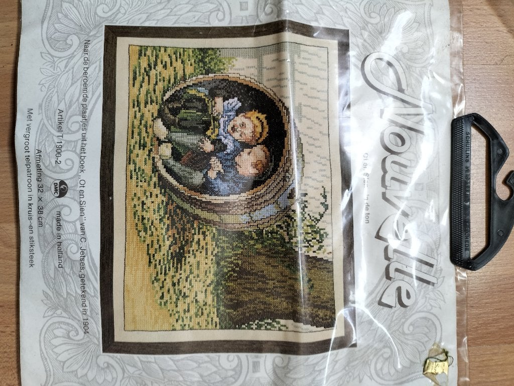 borduurpakket Ot en Sien, Ophalen of Verzenden, Nieuw, Handborduren, Borduurpakket