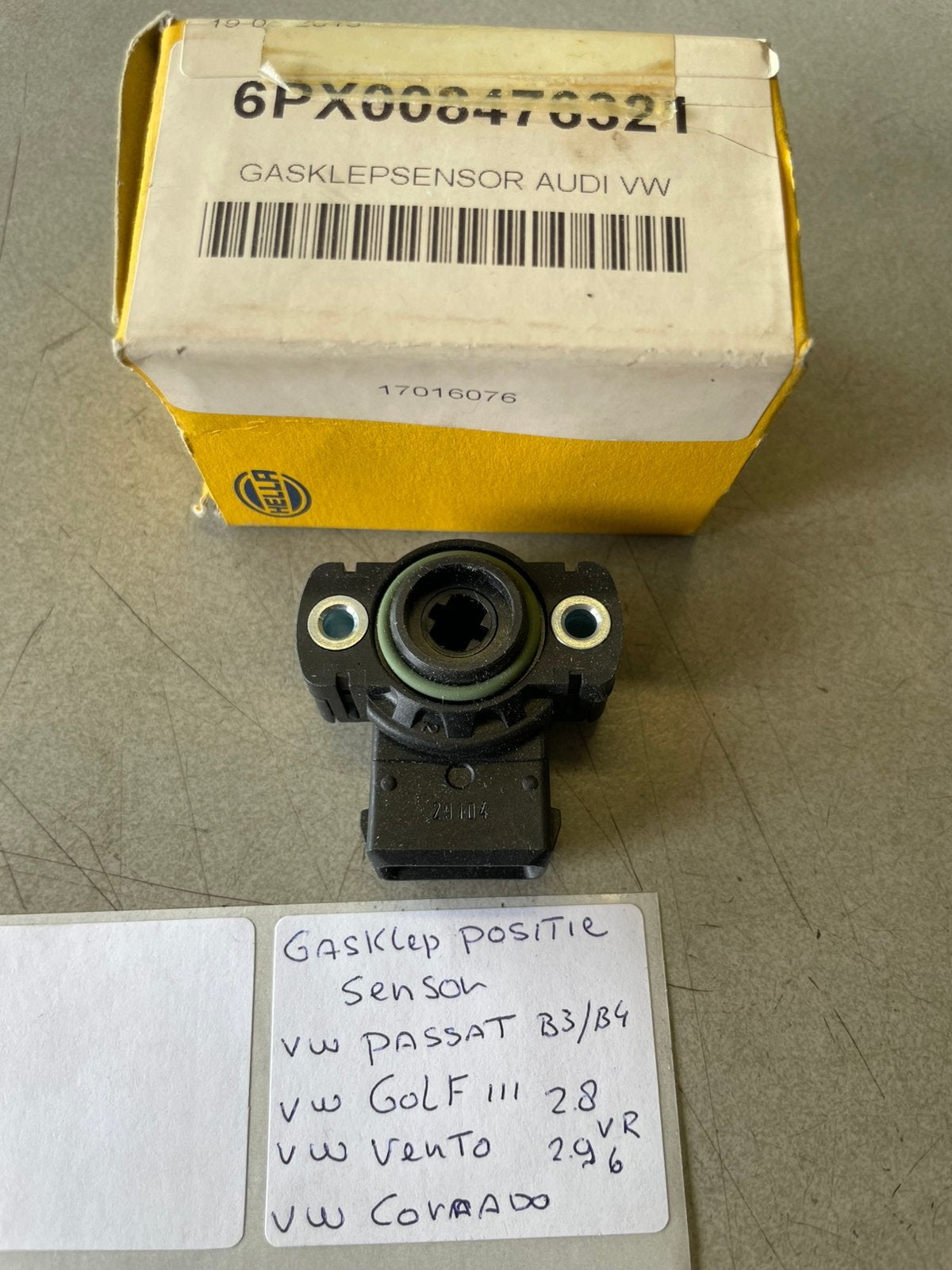 HELLA 6PX 008 476-321 Gasklep positiesensor vw Golf Passat, Ophalen of Verzenden