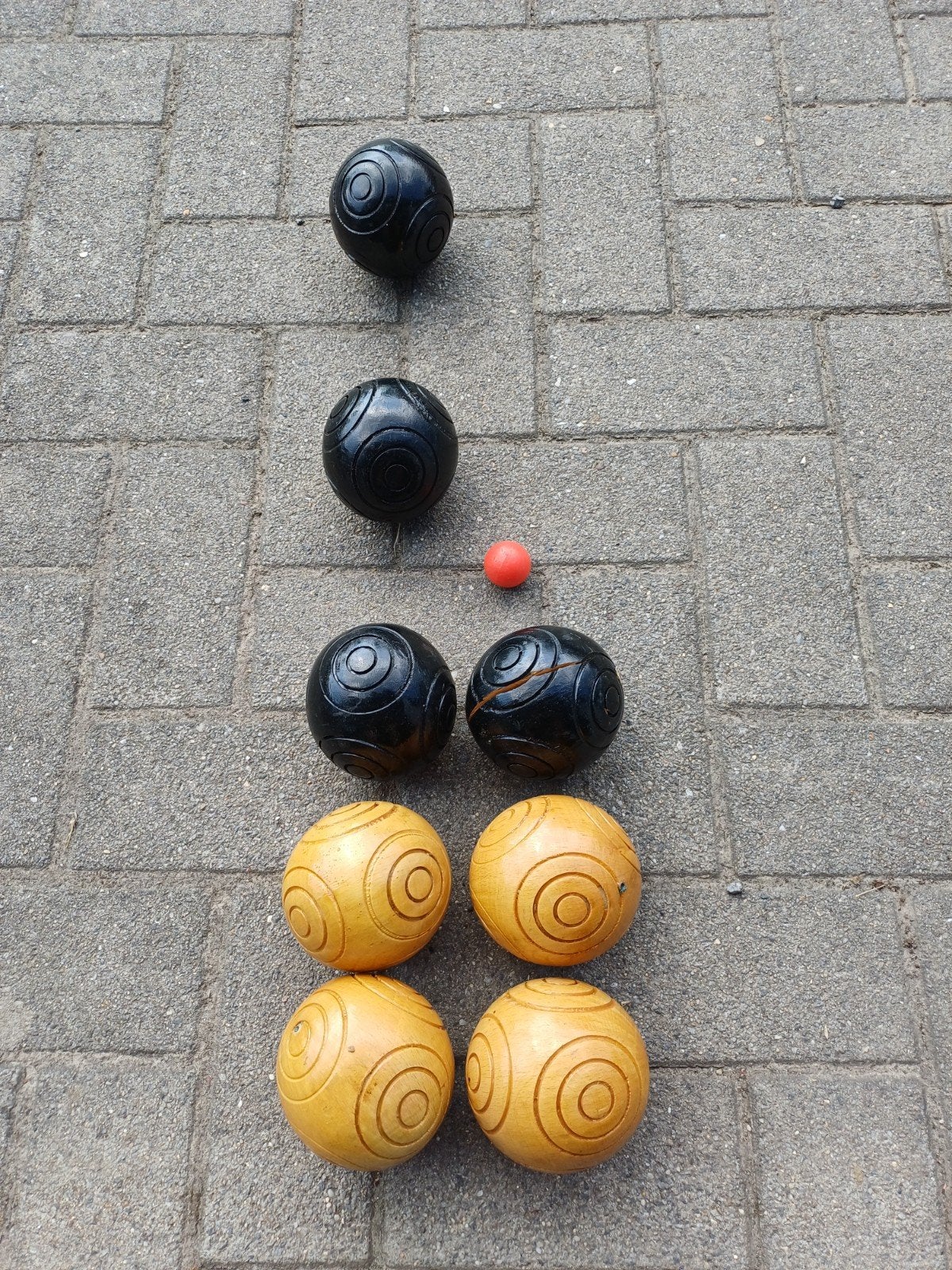 Houten Jeu de boule ballen, Ophalen of Verzenden