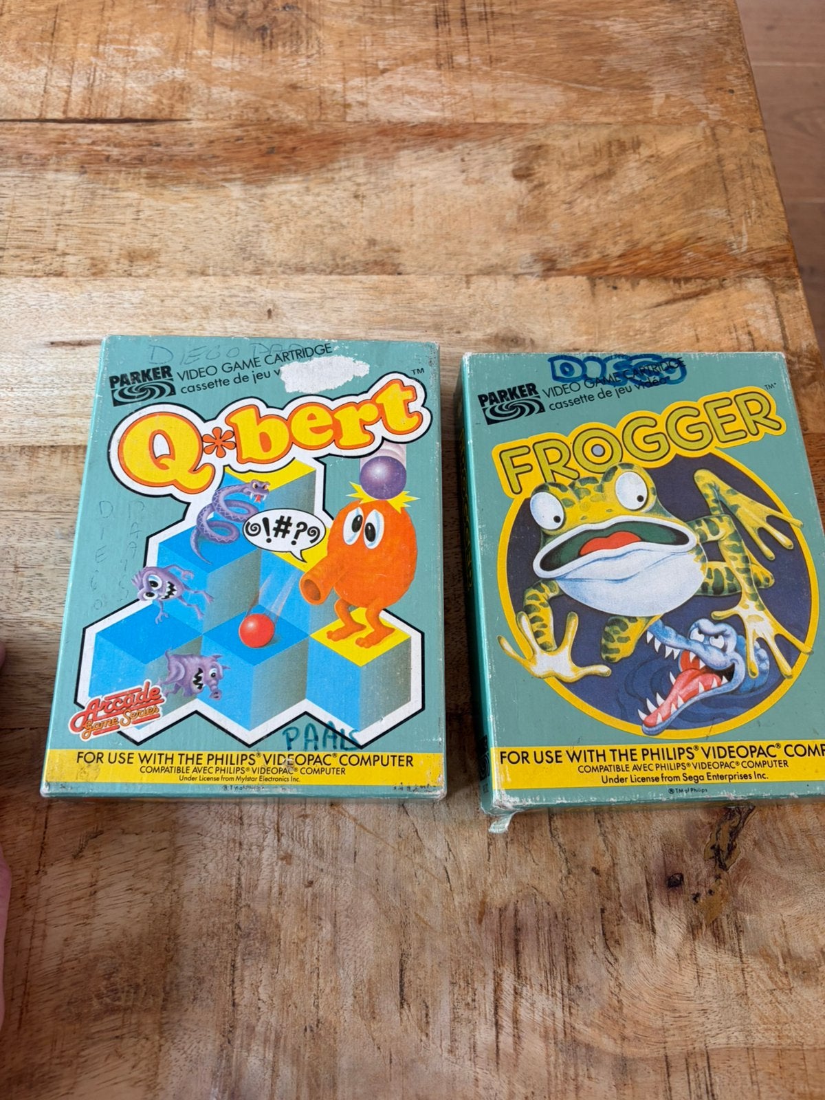 Philips Videopac Q*bert & Frogger, Ophalen of Verzenden