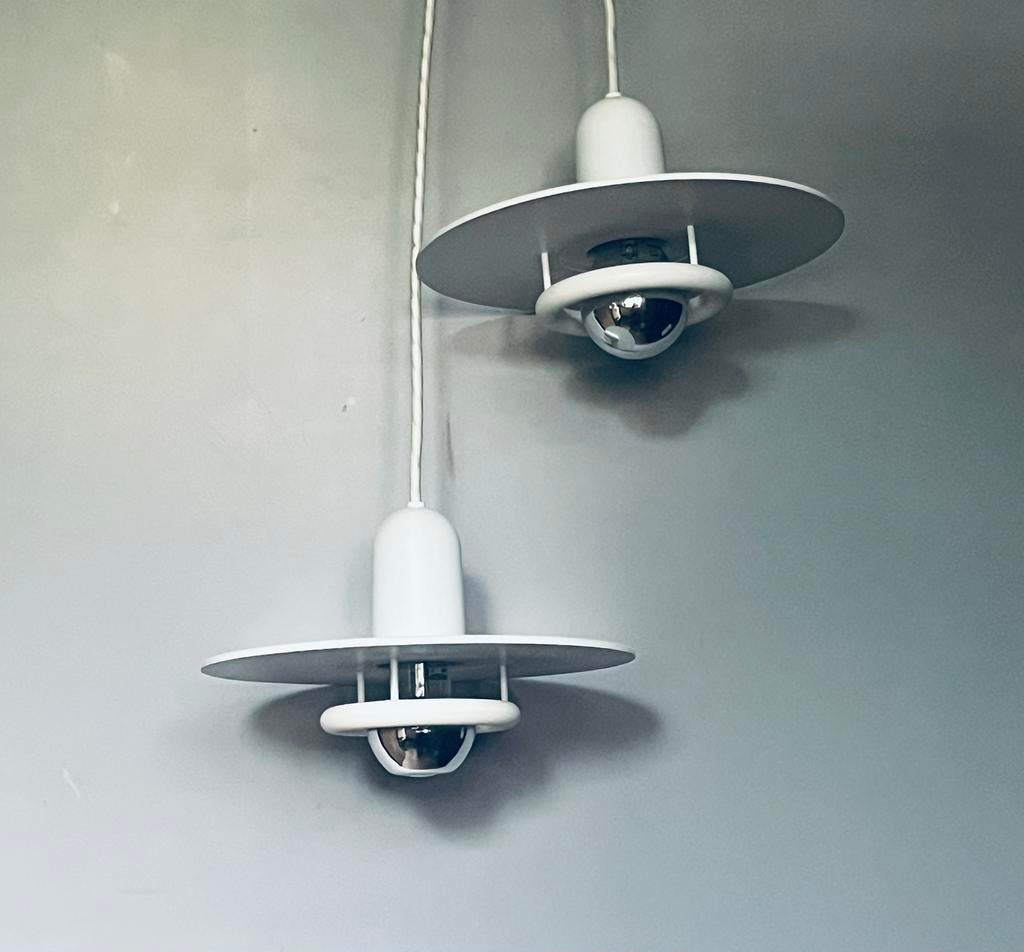 2X Fog & Mørup Hanglamp Optima Door Hans Due, Ophalen of Verzenden, Zo goed als nieuw, Metaal