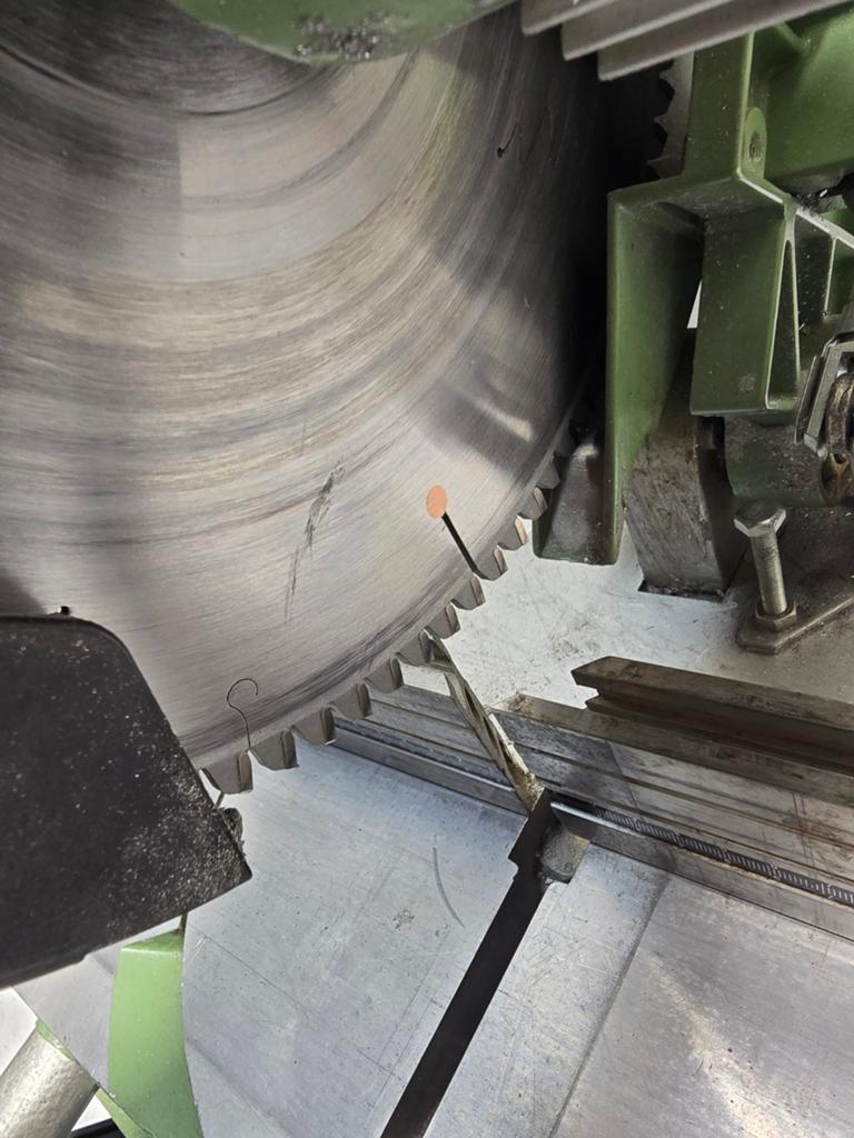 Aluminium afkortzaag met elektromotor, Ophalen of Verzenden, N.v.t, N.v.t, N.v.t