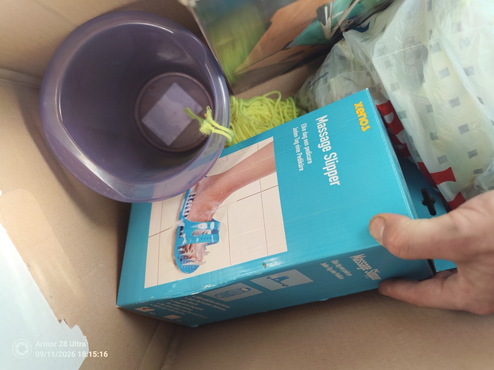 Xenox Massage Slipper - Voetverzorging, Ophalen of Verzenden, Nieuw, Hand- en Voetverzorging
