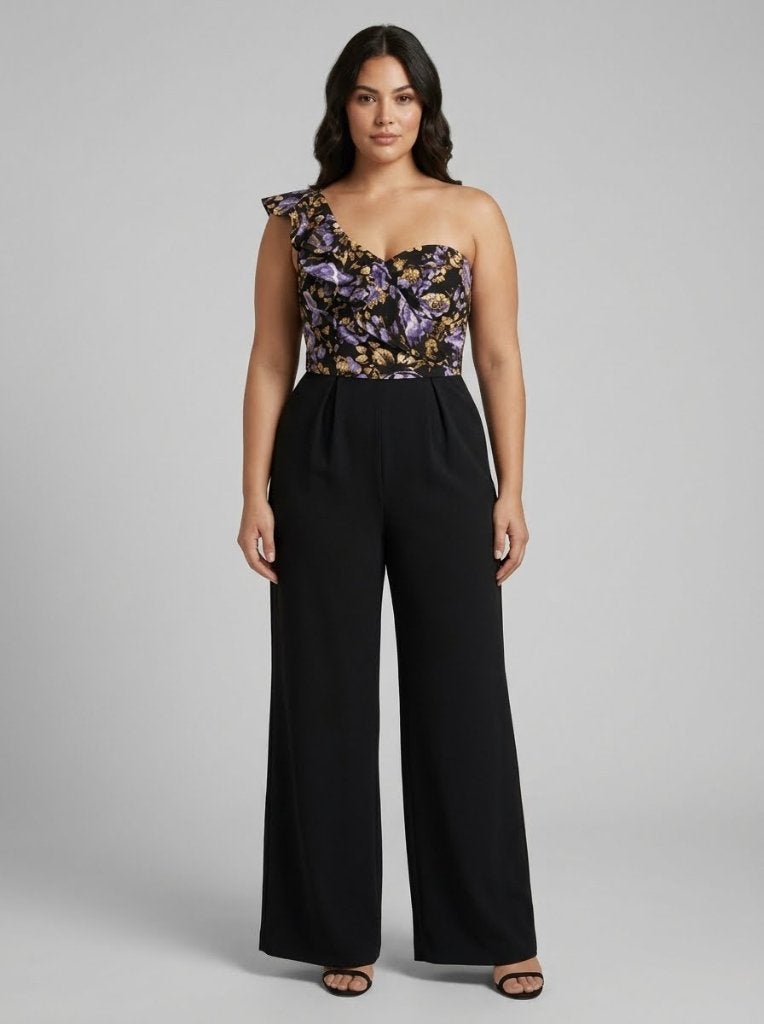 Trendy jumpsuit 44 zwarte broek bloemen motief top, Kleding | Dames, Bonprix, Zwart, Maat 42/44 (L), Ophalen of Verzenden