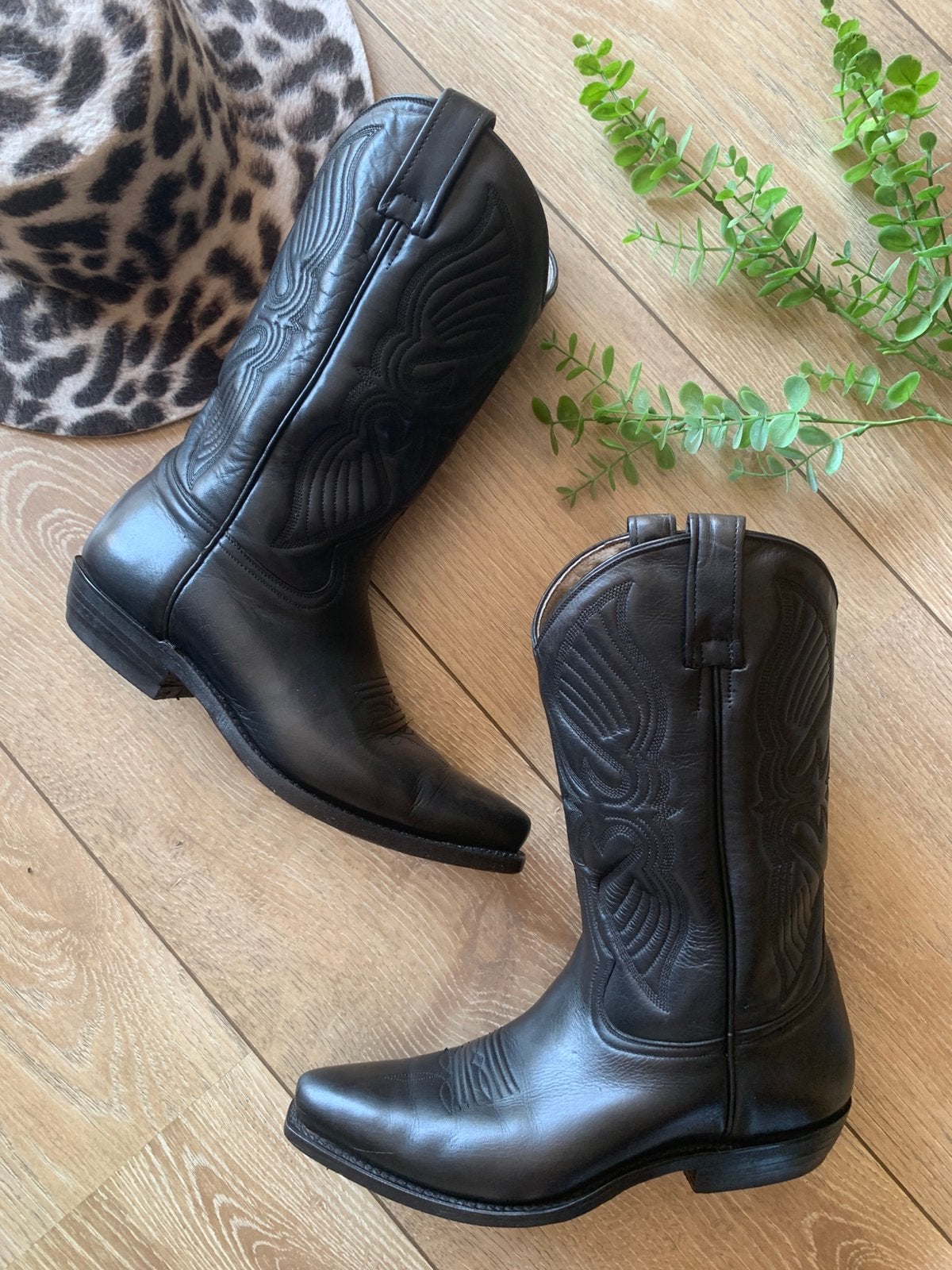 Calamex cowboylaarzen 38 western boots bohemian laarzen, Hoge laarzen, -, Zwart, -