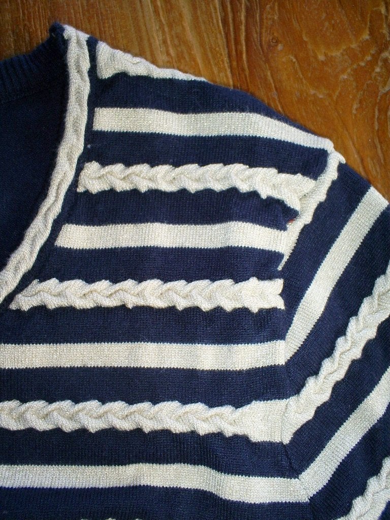 blauw LEO & UGO truitje met lurex mt. 38, Maat 38/40 (M), Leo & Ugo, Zo goed als nieuw, Verzenden