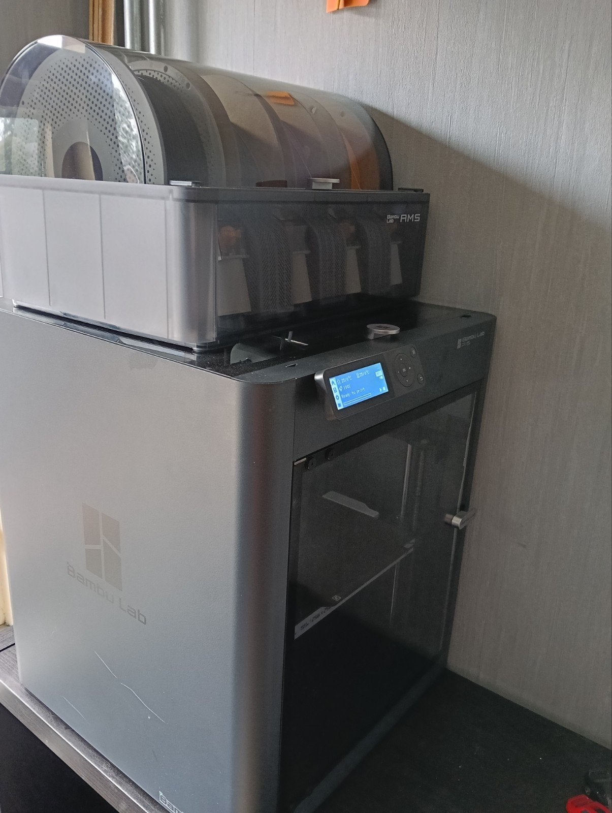 Bambu Lab P1P 3D-printer met AMS en veel filament, Computers en Software, 3D Printers, Ophalen of Verzenden, Zo goed als nieuw