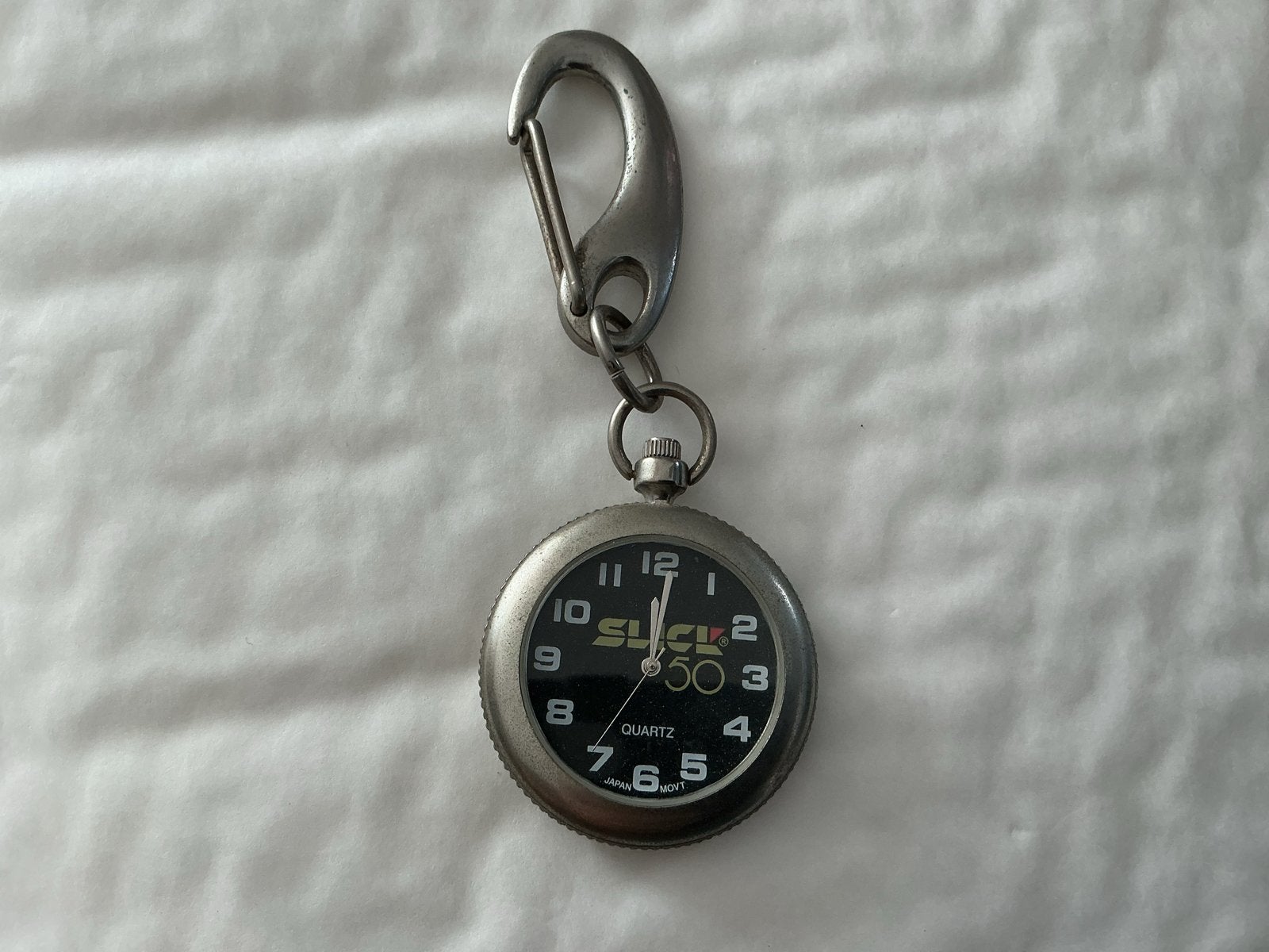 Slick 50 Zakhorloge met Karabijnhaak - Gebruikt, Overige merken, Overige materialen, Zakhorloge, Gebruikt