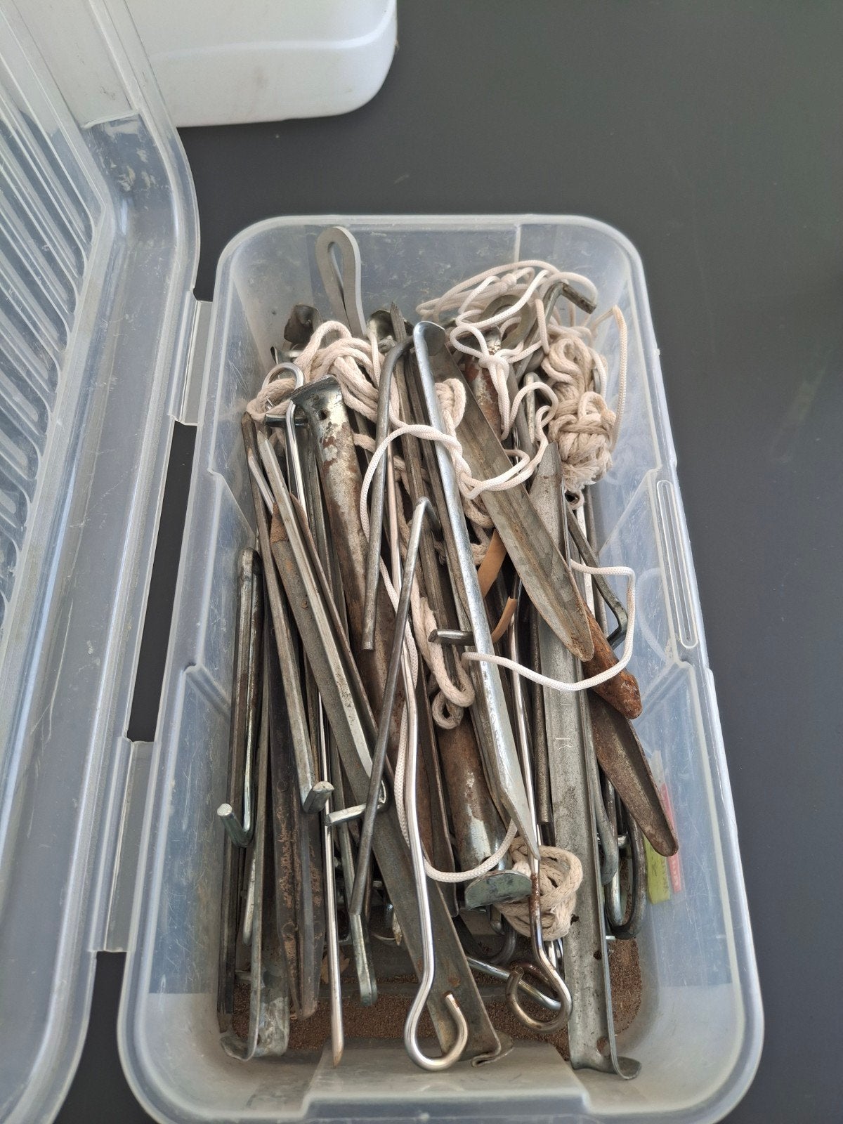 bak met diverse haringen, Ophalen of Verzenden, Gebruikt
