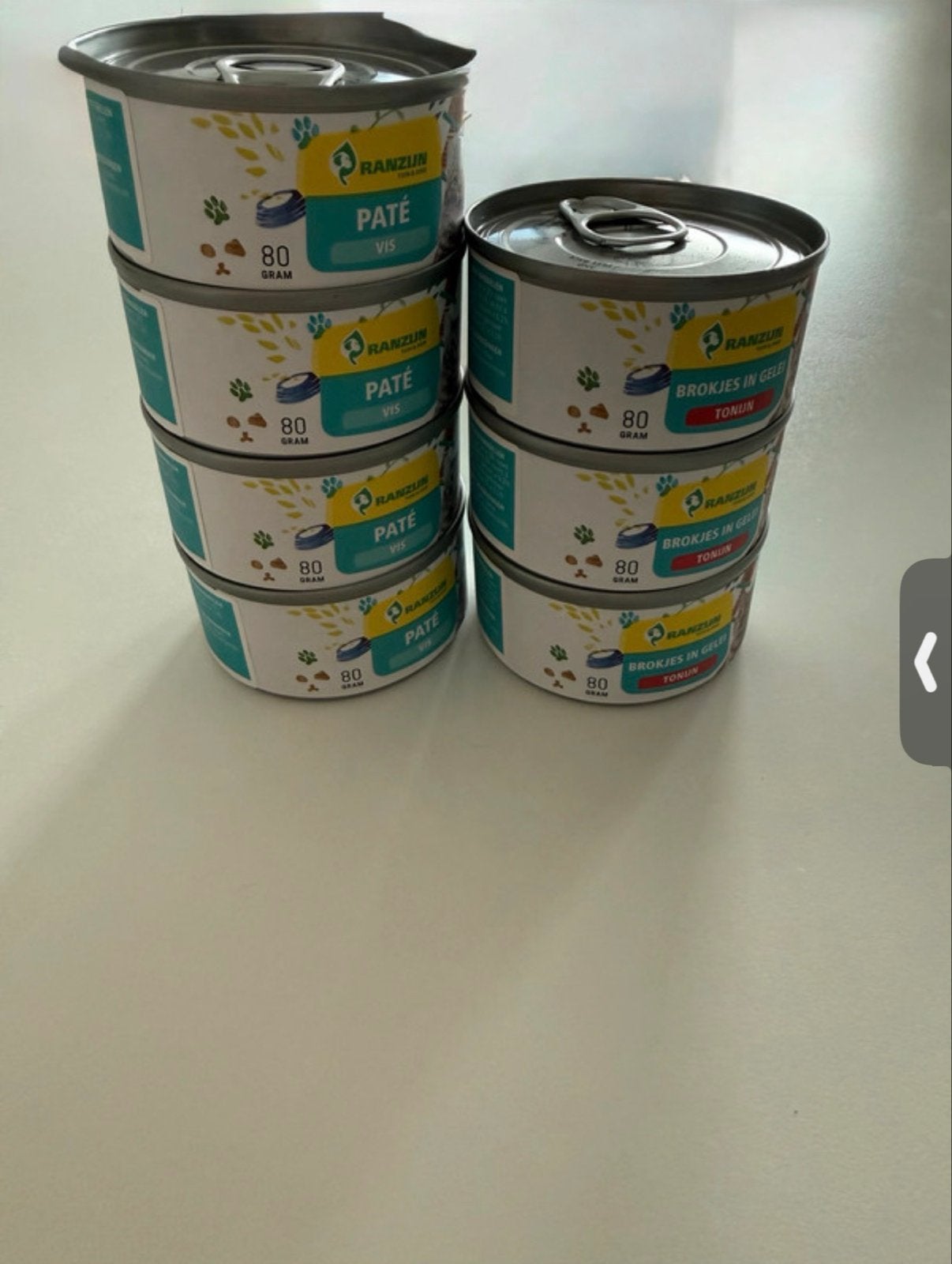 Katten natvoer, Verzenden, Kat
