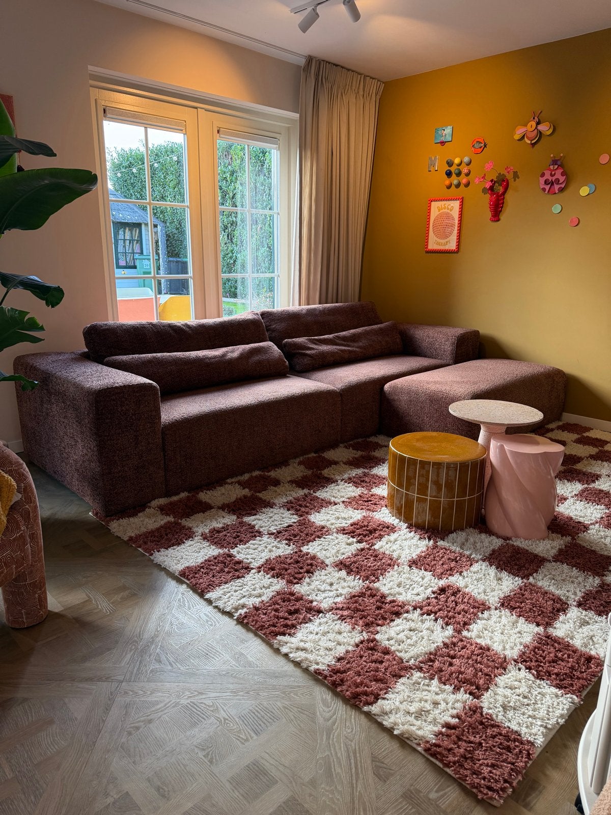 Zo goed als nieuwe loungebank met hocker - Venga Hasel, Huis en Inrichting, Ophalen, 100 tot 125 cm, 300 cm of meer, Zo goed als nieuw