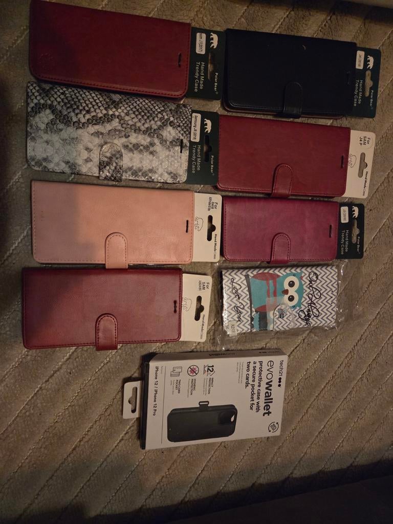 Diverse telefoonhoesjes voor iPhone en Samsung, Overige merken, Pasjeshouder, Nieuw, Hoesje of Tasje