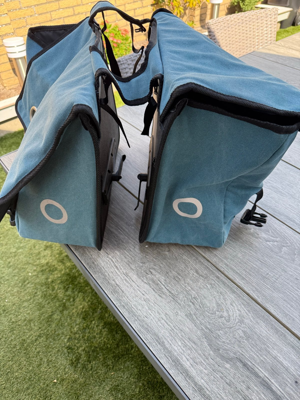 Willex Dubbele Fietstas 48 Liter - Blauw, Ophalen of Verzenden, Zo goed als nieuw