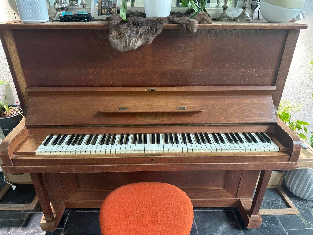 Vintage Walter Kraus Piano - Met stemgereedschap, Ophalen, Gebruikt, Bruin, Piano