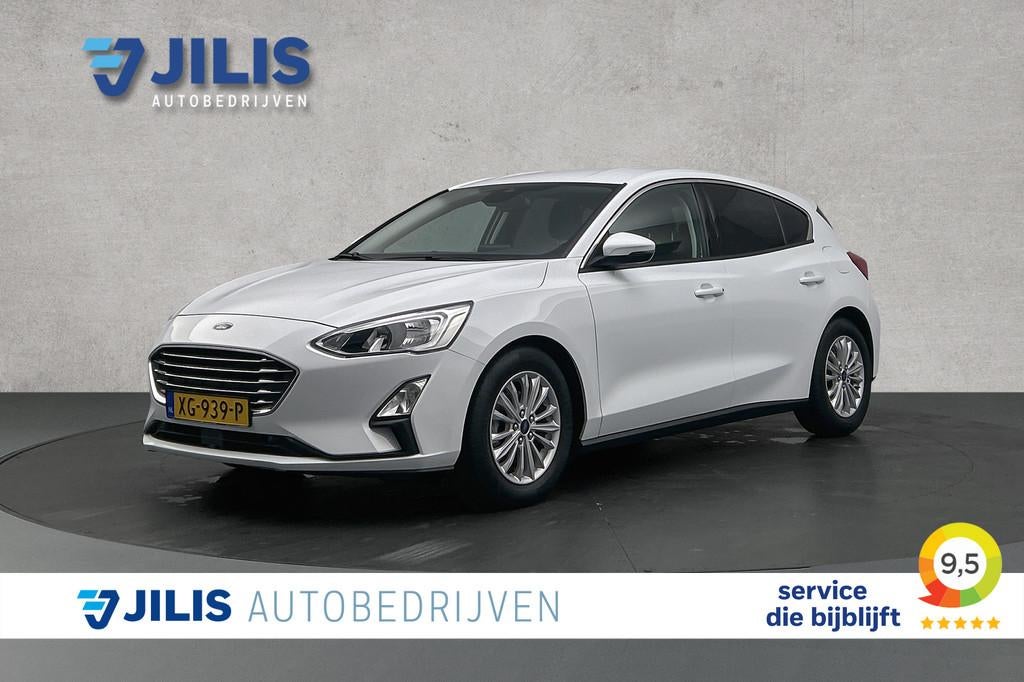 Ford Focus 1.0 EcoBoost Titanium Automaat | Navigatie | Appl, Stof, Gebruikt, Euro 6, Wit