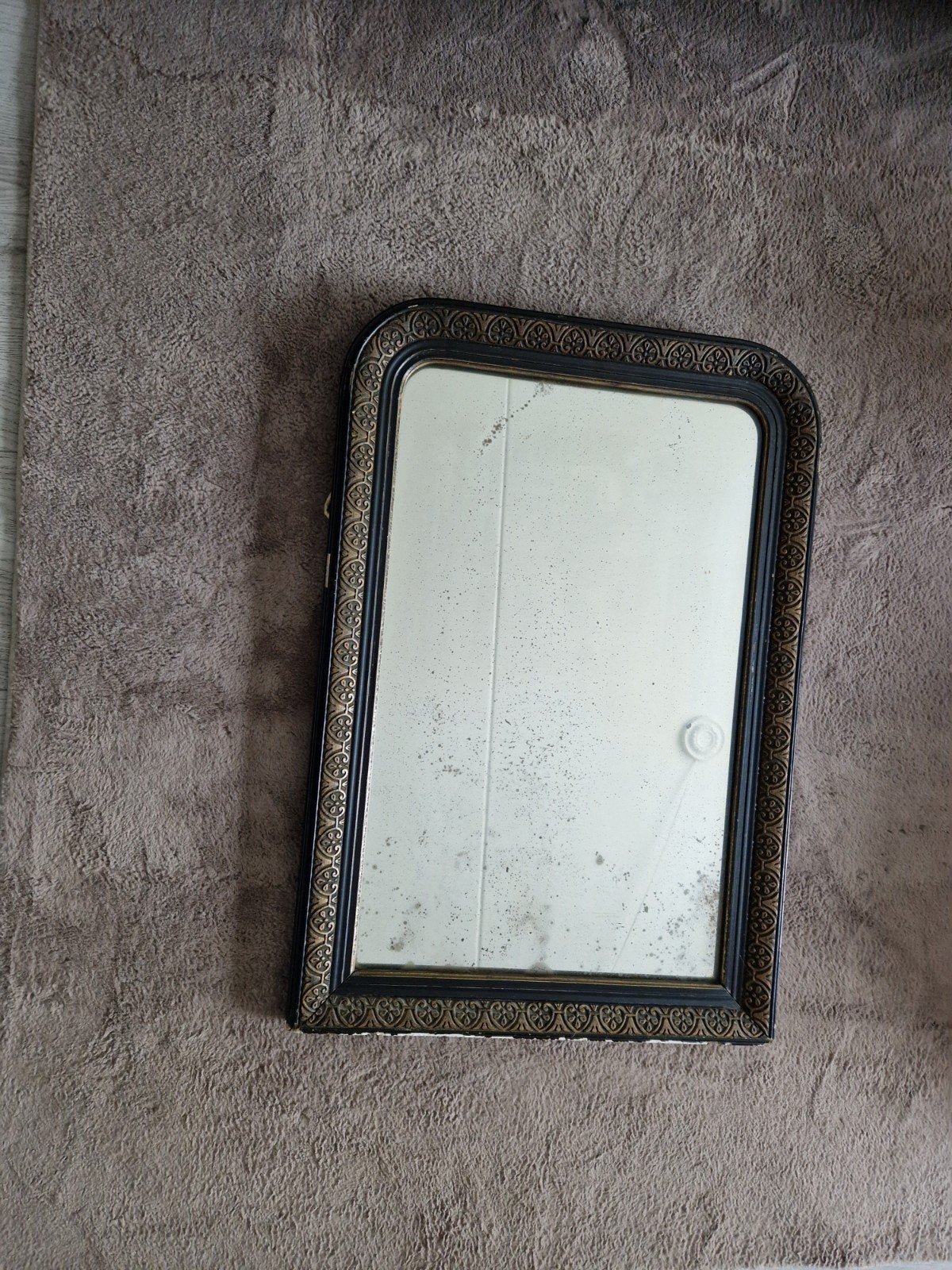 brocante franse spiegel, Ophalen, Zo goed als nieuw, Minder dan 100 cm, Rechthoekig