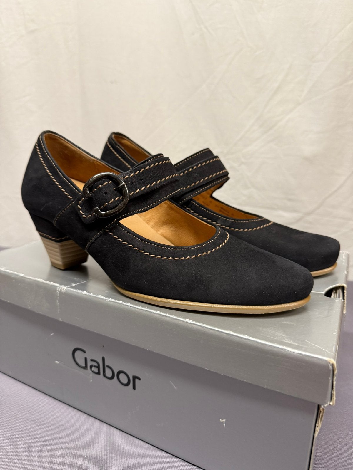 Gabor schoenen met lage hak maat 38, Schoenen met lage hakken, Zwart, Onbekend, Ophalen of Verzenden