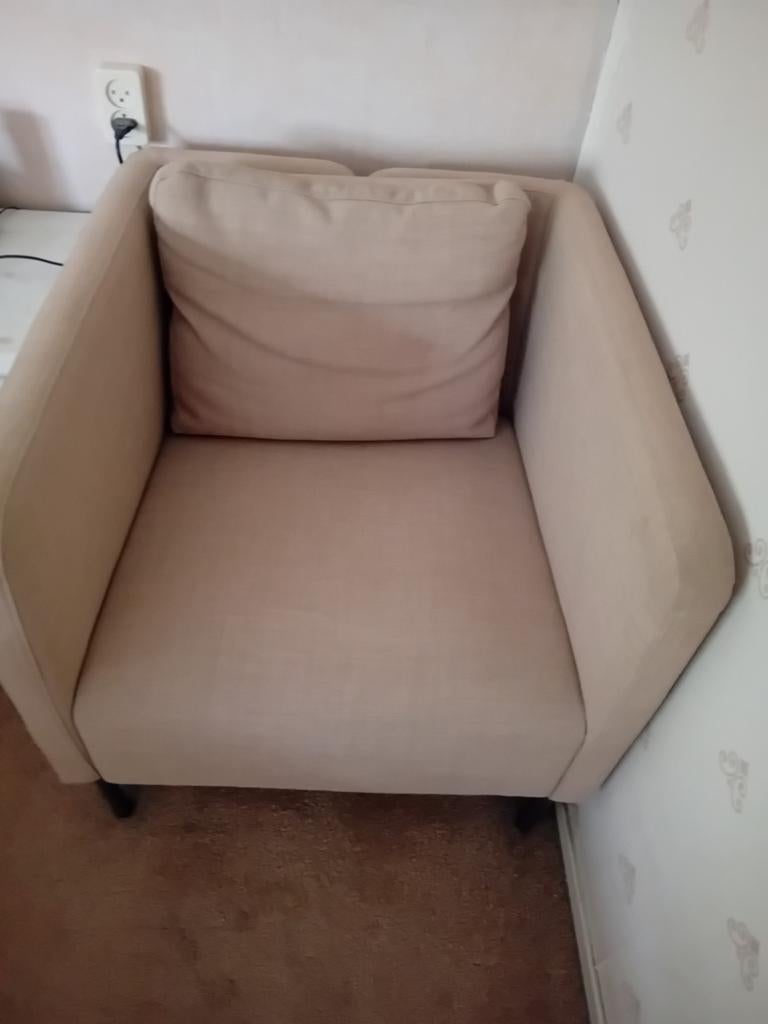 Fauteuil  Ekero creme IKEA, Huis en Inrichting, Fauteuils, 75 tot 100 cm, Ophalen of Verzenden, Modern Scandinavisch, Stof