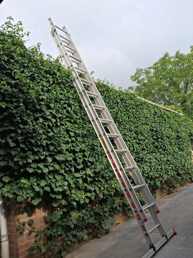 Altrex ladder 2x14, Ophalen, Zo goed als nieuw, Ladder, 4 meter of meer