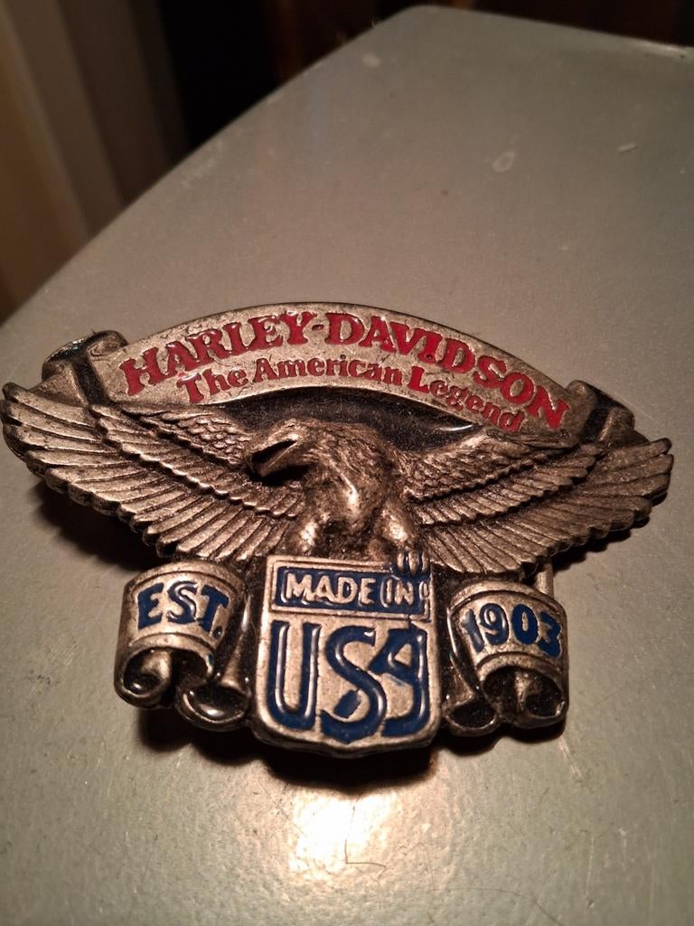 Riemgesp Harley Davidson, Kleding | Heren, Ophalen of Verzenden, Zwart