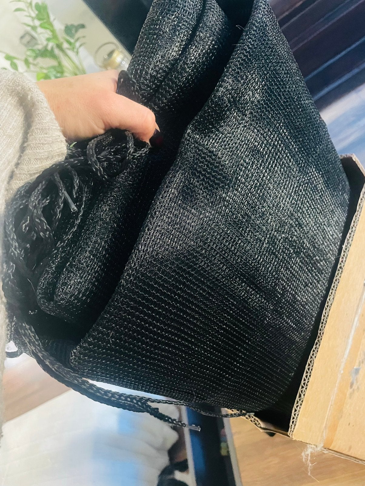 Trampoline net, Ophalen, Zo goed als nieuw, Zwart