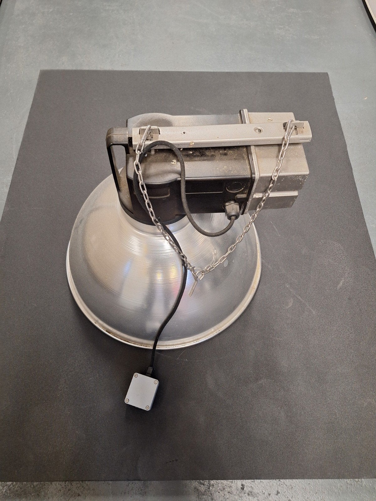 Vintage Philips E40 Fabriekslamp - Omgebouwd naar E27, Ophalen