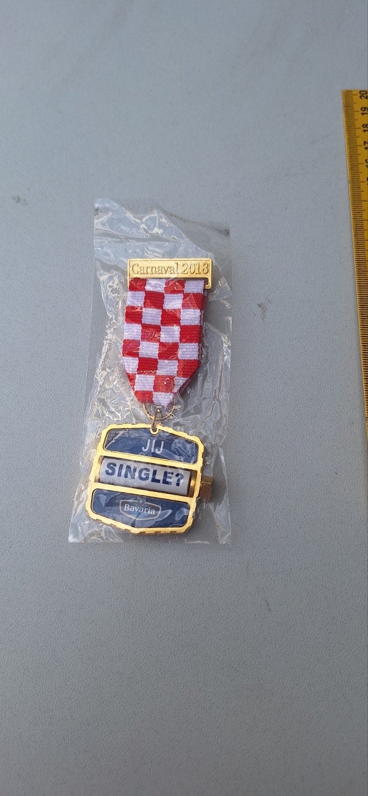 Bavaria carnaval Jij medaille 2018 (13.9), Verzamelen, Ophalen of Verzenden, Nieuw, Bavaria