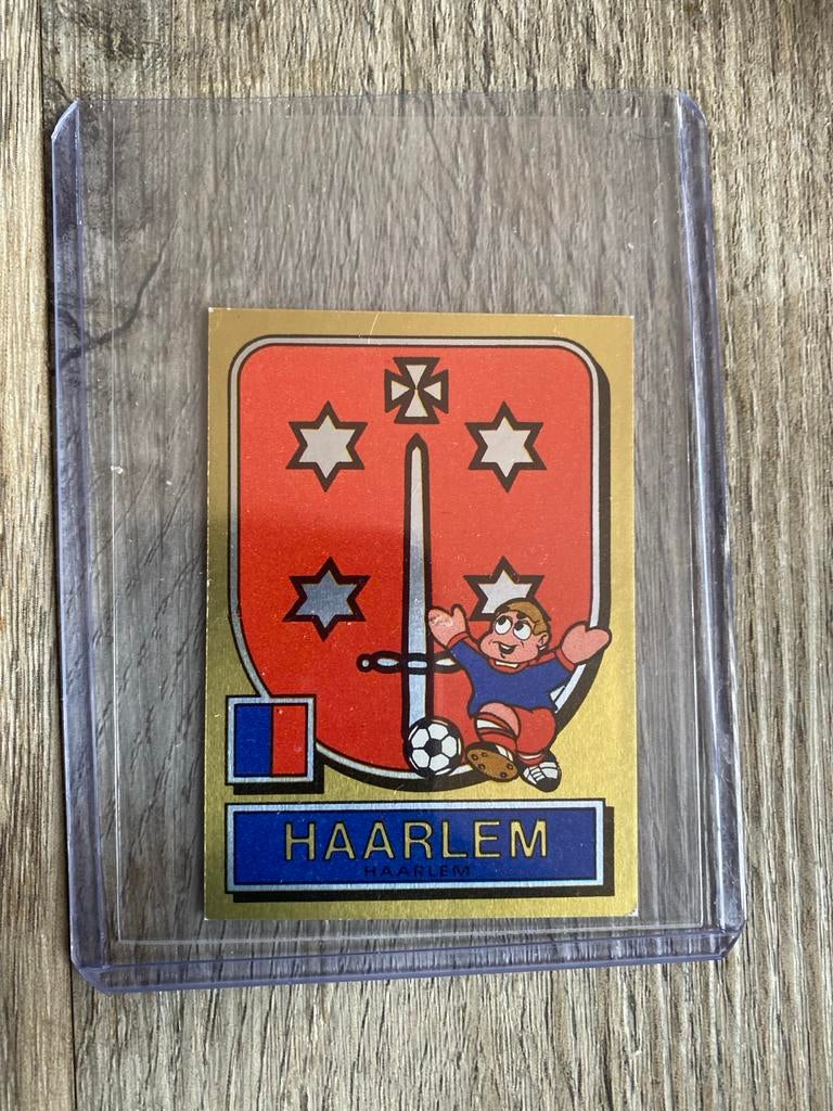 Panini Voetbal 82 HFC Haarlem badge - Nieuwstaat, Ophalen of Verzenden, Nieuw, Overige binnenlandse clubs, Poster, Plaatje of Sticker