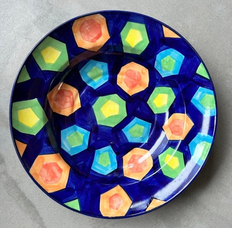 IKEA Protest Schaal Fruitschaal Åsa Gray Memphis Vintage 90s, Rond, Ophalen of Verzenden, Zo goed als nieuw, X