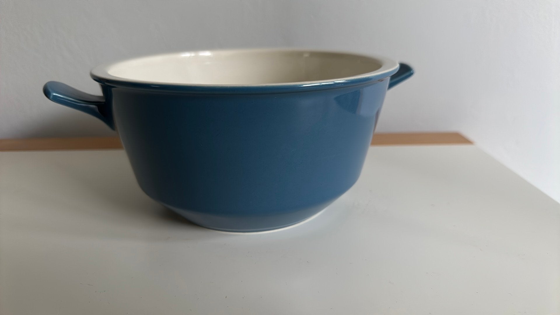 Fris Edam jubilant blauw Schaal met oren, Ophalen of Verzenden